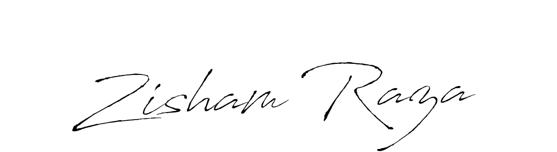 Zisham Raza stylish signature style. Best Handwritten Sign (Antro_Vectra) for my name. Handwritten Signature Collection Ideas for my name Zisham Raza. Zisham Raza signature style 6 images and pictures png