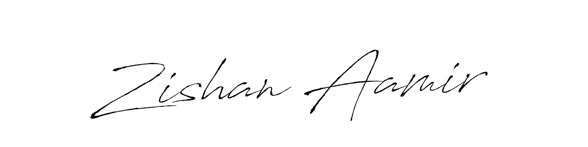 Also we have Zishan Aamir name is the best signature style. Create professional handwritten signature collection using Antro_Vectra autograph style. Zishan Aamir signature style 6 images and pictures png