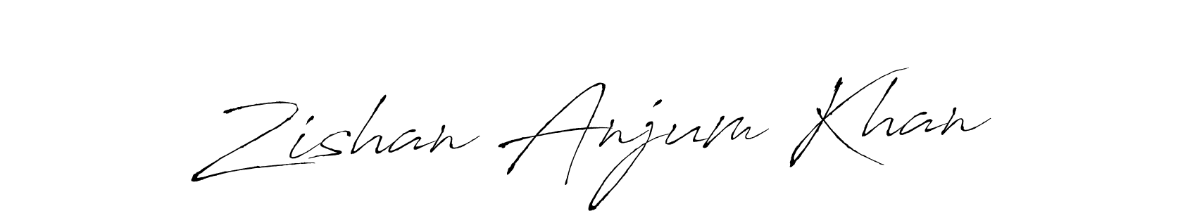 How to make Zishan Anjum Khan signature? Antro_Vectra is a professional autograph style. Create handwritten signature for Zishan Anjum Khan name. Zishan Anjum Khan signature style 6 images and pictures png