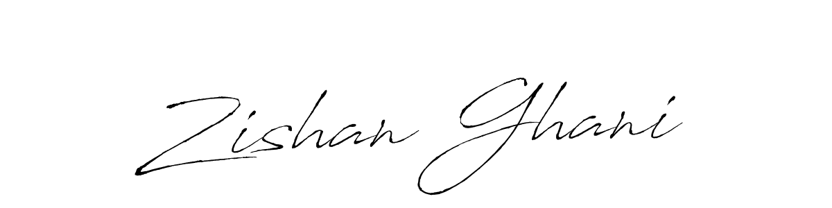 How to make Zishan Ghani name signature. Use Antro_Vectra style for creating short signs online. This is the latest handwritten sign. Zishan Ghani signature style 6 images and pictures png