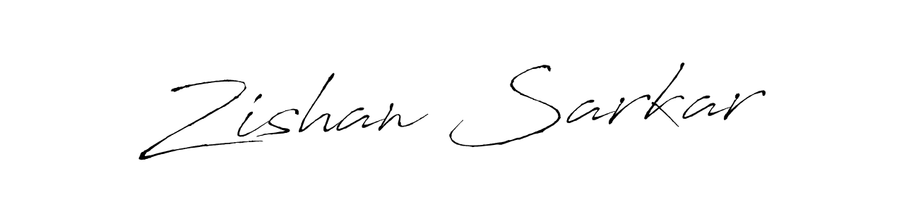 How to make Zishan Sarkar name signature. Use Antro_Vectra style for creating short signs online. This is the latest handwritten sign. Zishan Sarkar signature style 6 images and pictures png