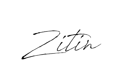 How to make Zitin signature? Antro_Vectra is a professional autograph style. Create handwritten signature for Zitin name. Zitin signature style 6 images and pictures png