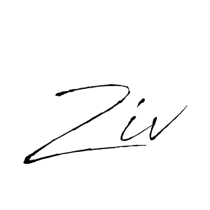 Make a beautiful signature design for name Ziv. Use this online signature maker to create a handwritten signature for free. Ziv signature style 6 images and pictures png