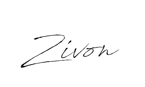 Create a beautiful signature design for name Zivon. With this signature (Antro_Vectra) fonts, you can make a handwritten signature for free. Zivon signature style 6 images and pictures png