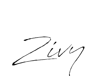 Design your own signature with our free online signature maker. With this signature software, you can create a handwritten (Antro_Vectra) signature for name Zivy. Zivy signature style 6 images and pictures png