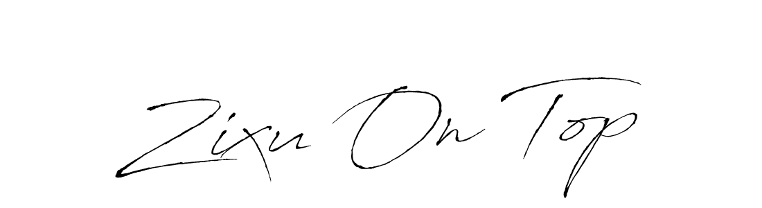 Use a signature maker to create a handwritten signature online. With this signature software, you can design (Antro_Vectra) your own signature for name Zixu On Top. Zixu On Top signature style 6 images and pictures png