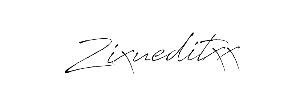Zixueditxx stylish signature style. Best Handwritten Sign (Antro_Vectra) for my name. Handwritten Signature Collection Ideas for my name Zixueditxx. Zixueditxx signature style 6 images and pictures png