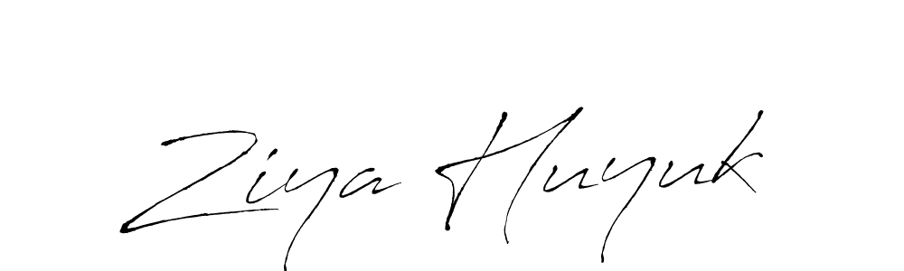Create a beautiful signature design for name Ziya Huyuk. With this signature (Antro_Vectra) fonts, you can make a handwritten signature for free. Ziya Huyuk signature style 6 images and pictures png