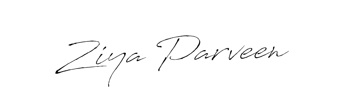 Antro_Vectra is a professional signature style that is perfect for those who want to add a touch of class to their signature. It is also a great choice for those who want to make their signature more unique. Get Ziya Parveen name to fancy signature for free. Ziya Parveen signature style 6 images and pictures png