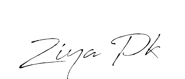 Make a beautiful signature design for name Ziya Pk. With this signature (Antro_Vectra) style, you can create a handwritten signature for free. Ziya Pk signature style 6 images and pictures png
