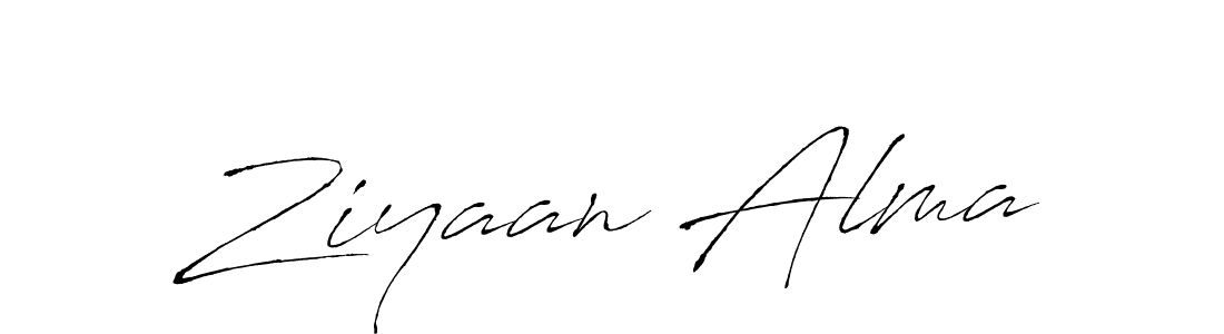 Use a signature maker to create a handwritten signature online. With this signature software, you can design (Antro_Vectra) your own signature for name Ziyaan Alma. Ziyaan Alma signature style 6 images and pictures png