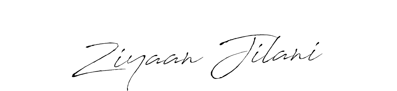 Create a beautiful signature design for name Ziyaan Jilani. With this signature (Antro_Vectra) fonts, you can make a handwritten signature for free. Ziyaan Jilani signature style 6 images and pictures png