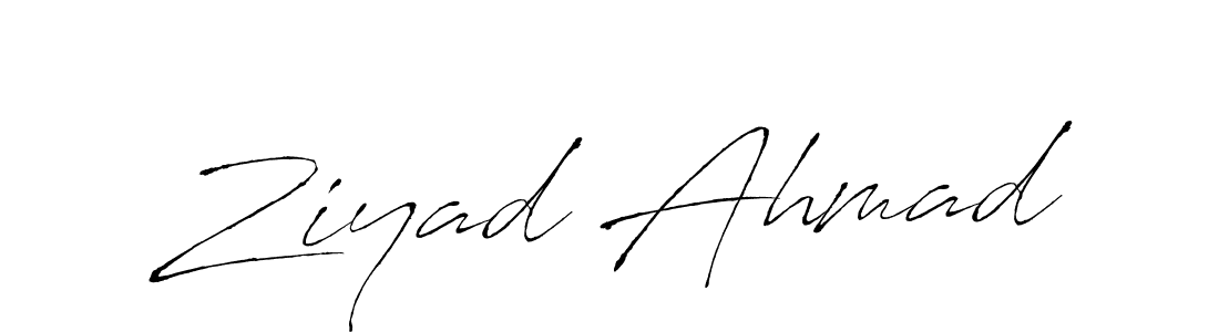 Antro_Vectra is a professional signature style that is perfect for those who want to add a touch of class to their signature. It is also a great choice for those who want to make their signature more unique. Get Ziyad Ahmad name to fancy signature for free. Ziyad Ahmad signature style 6 images and pictures png