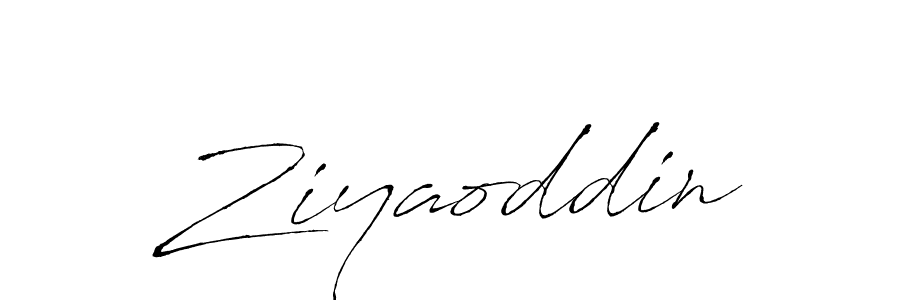 Make a beautiful signature design for name Ziyaoddin. With this signature (Antro_Vectra) style, you can create a handwritten signature for free. Ziyaoddin signature style 6 images and pictures png