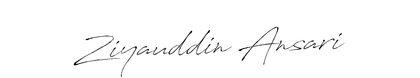 Ziyauddin Ansari stylish signature style. Best Handwritten Sign (Antro_Vectra) for my name. Handwritten Signature Collection Ideas for my name Ziyauddin Ansari. Ziyauddin Ansari signature style 6 images and pictures png