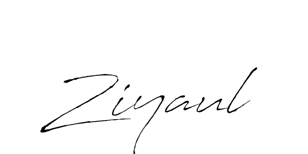 How to make Ziyaul signature? Antro_Vectra is a professional autograph style. Create handwritten signature for Ziyaul name. Ziyaul signature style 6 images and pictures png