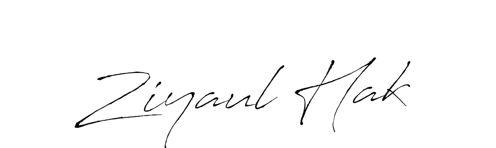 Create a beautiful signature design for name Ziyaul Hak. With this signature (Antro_Vectra) fonts, you can make a handwritten signature for free. Ziyaul Hak signature style 6 images and pictures png