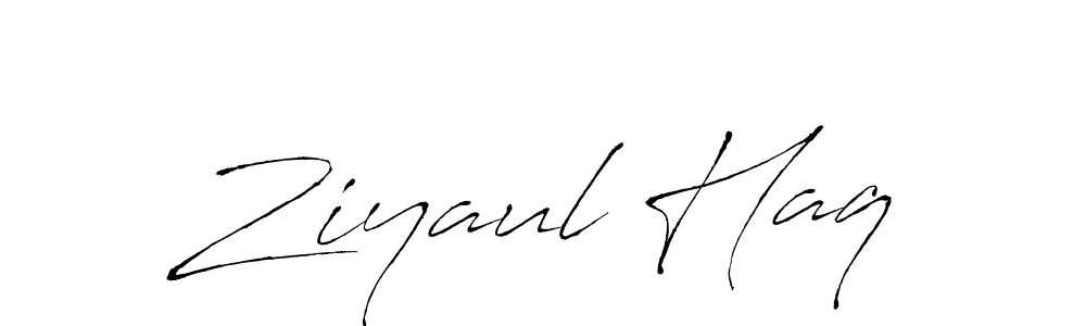 Create a beautiful signature design for name Ziyaul Haq. With this signature (Antro_Vectra) fonts, you can make a handwritten signature for free. Ziyaul Haq signature style 6 images and pictures png