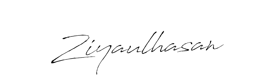 How to make Ziyaulhasan name signature. Use Antro_Vectra style for creating short signs online. This is the latest handwritten sign. Ziyaulhasan signature style 6 images and pictures png