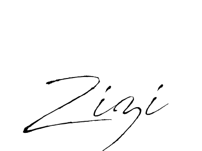Use a signature maker to create a handwritten signature online. With this signature software, you can design (Antro_Vectra) your own signature for name Zizi. Zizi signature style 6 images and pictures png