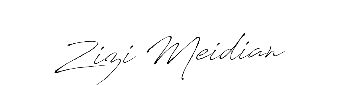 Zizi Meidian stylish signature style. Best Handwritten Sign (Antro_Vectra) for my name. Handwritten Signature Collection Ideas for my name Zizi Meidian. Zizi Meidian signature style 6 images and pictures png