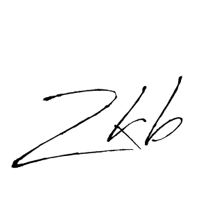 How to make Zkb name signature. Use Antro_Vectra style for creating short signs online. This is the latest handwritten sign. Zkb signature style 6 images and pictures png