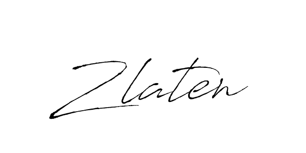Design your own signature with our free online signature maker. With this signature software, you can create a handwritten (Antro_Vectra) signature for name Zlaten. Zlaten signature style 6 images and pictures png