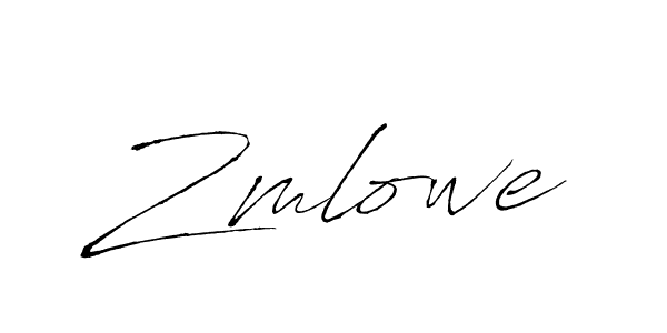 Also we have Zmlowe name is the best signature style. Create professional handwritten signature collection using Antro_Vectra autograph style. Zmlowe signature style 6 images and pictures png