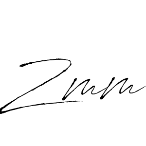 Make a beautiful signature design for name Zmm. With this signature (Antro_Vectra) style, you can create a handwritten signature for free. Zmm signature style 6 images and pictures png