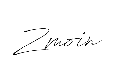 Zmoin stylish signature style. Best Handwritten Sign (Antro_Vectra) for my name. Handwritten Signature Collection Ideas for my name Zmoin. Zmoin signature style 6 images and pictures png