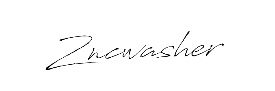 Also we have Zncwasher name is the best signature style. Create professional handwritten signature collection using Antro_Vectra autograph style. Zncwasher signature style 6 images and pictures png