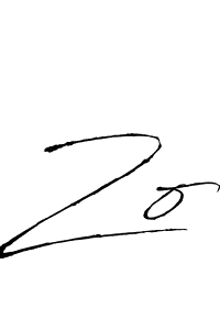 You should practise on your own different ways (Antro_Vectra) to write your name (Zo) in signature. don't let someone else do it for you. Zo signature style 6 images and pictures png