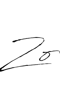 You should practise on your own different ways (Antro_Vectra) to write your name (Zo) in signature. don't let someone else do it for you. Zo signature style 6 images and pictures png