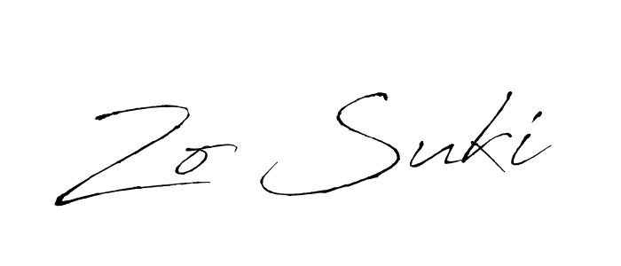 The best way (Antro_Vectra) to make a short signature is to pick only two or three words in your name. The name Zo Suki include a total of six letters. For converting this name. Zo Suki signature style 6 images and pictures png