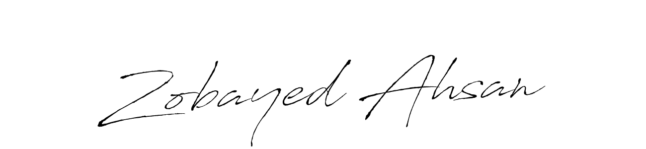 Design your own signature with our free online signature maker. With this signature software, you can create a handwritten (Antro_Vectra) signature for name Zobayed Ahsan. Zobayed Ahsan signature style 6 images and pictures png