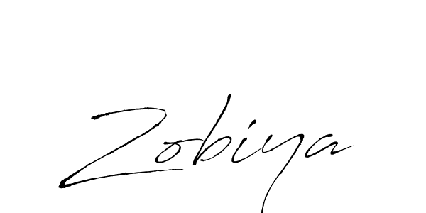 How to make Zobiya signature? Antro_Vectra is a professional autograph style. Create handwritten signature for Zobiya name. Zobiya signature style 6 images and pictures png