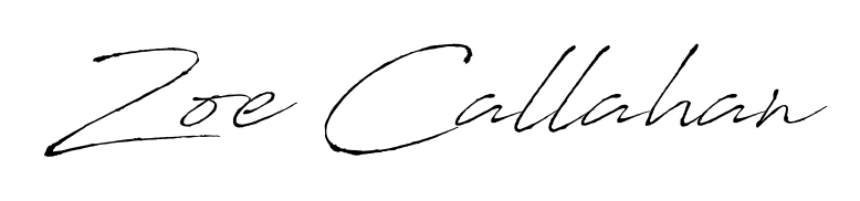 Create a personalized artistic stamp with Zoe Callahan in Antro_Vectra font. Perfect for visual artists, designers, and influencers. Zoe Callahan signature style 6 images and pictures png