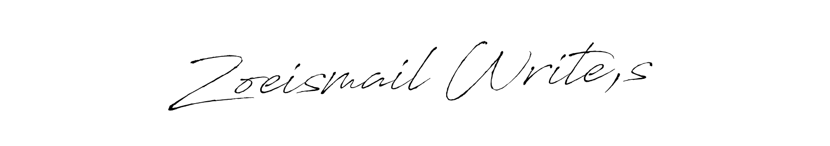 Antro_Vectra is a professional signature style that is perfect for those who want to add a touch of class to their signature. It is also a great choice for those who want to make their signature more unique. Get Zoeismail Write,s name to fancy signature for free. Zoeismail Write,s signature style 6 images and pictures png