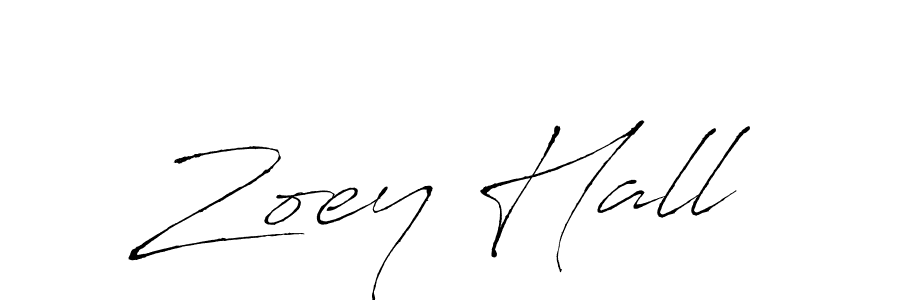 Also You can easily find your signature by using the search form. We will create Zoey Hall name handwritten signature images for you free of cost using Antro_Vectra sign style. Zoey Hall signature style 6 images and pictures png