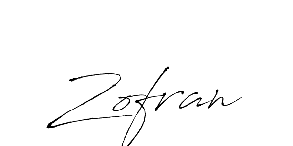 How to make Zofran signature? Antro_Vectra is a professional autograph style. Create handwritten signature for Zofran name. Zofran signature style 6 images and pictures png