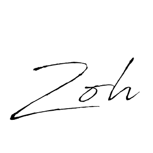Also we have Zoh name is the best signature style. Create professional handwritten signature collection using Antro_Vectra autograph style. Zoh signature style 6 images and pictures png