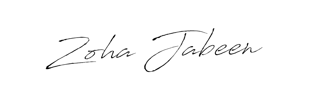 Antro_Vectra is a professional signature style that is perfect for those who want to add a touch of class to their signature. It is also a great choice for those who want to make their signature more unique. Get Zoha Jabeen name to fancy signature for free. Zoha Jabeen signature style 6 images and pictures png