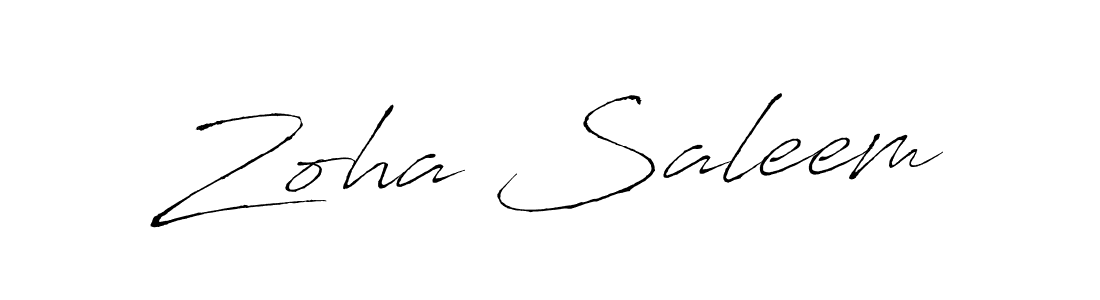 It looks lik you need a new signature style for name Zoha Saleem. Design unique handwritten (Antro_Vectra) signature with our free signature maker in just a few clicks. Zoha Saleem signature style 6 images and pictures png