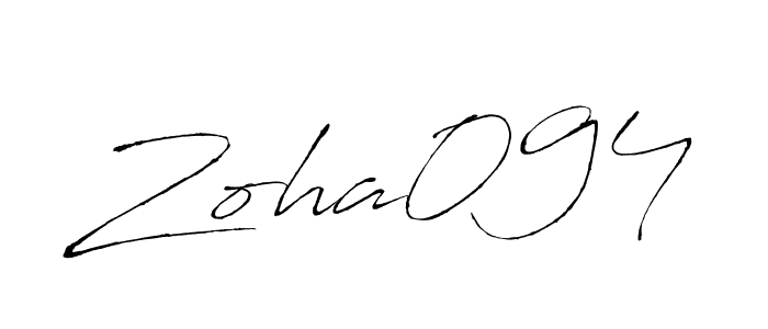 Zoha094 stylish signature style. Best Handwritten Sign (Antro_Vectra) for my name. Handwritten Signature Collection Ideas for my name Zoha094. Zoha094 signature style 6 images and pictures png