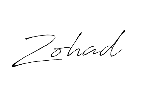 Design your own signature with our free online signature maker. With this signature software, you can create a handwritten (Antro_Vectra) signature for name Zohad. Zohad signature style 6 images and pictures png