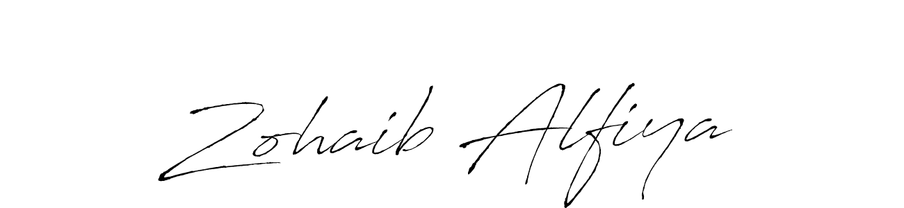 Design your own signature with our free online signature maker. With this signature software, you can create a handwritten (Antro_Vectra) signature for name Zohaib Alfiya. Zohaib Alfiya signature style 6 images and pictures png