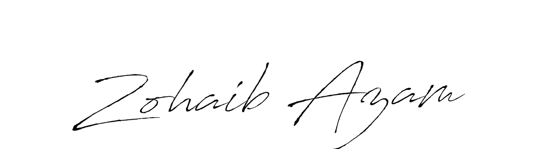 Zohaib Azam stylish signature style. Best Handwritten Sign (Antro_Vectra) for my name. Handwritten Signature Collection Ideas for my name Zohaib Azam. Zohaib Azam signature style 6 images and pictures png