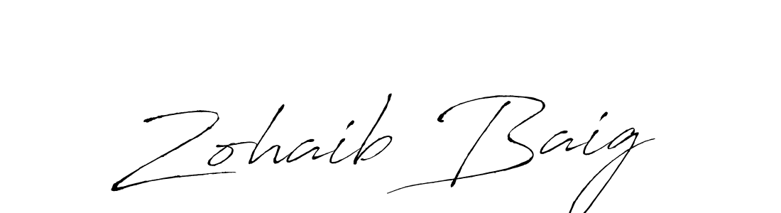 Use a signature maker to create a handwritten signature online. With this signature software, you can design (Antro_Vectra) your own signature for name Zohaib Baig. Zohaib Baig signature style 6 images and pictures png