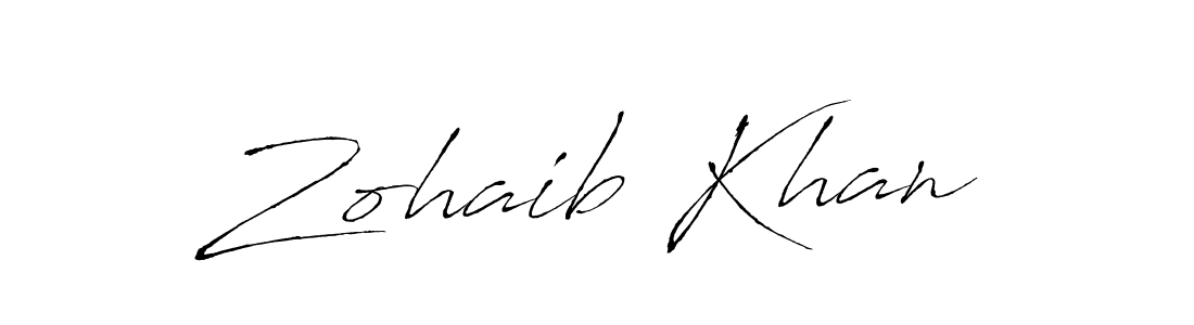 Use a signature maker to create a handwritten signature online. With this signature software, you can design (Antro_Vectra) your own signature for name Zohaib Khan. Zohaib Khan signature style 6 images and pictures png