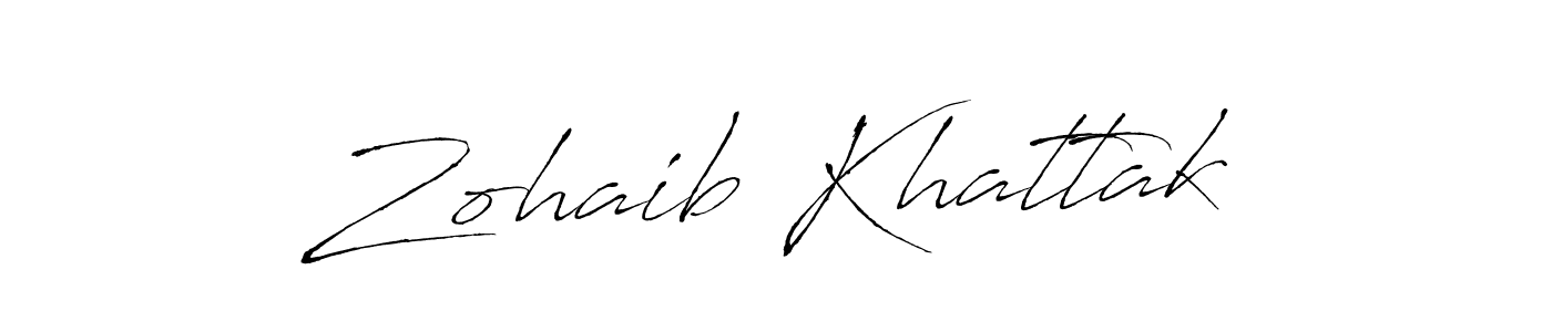 How to make Zohaib Khattak signature? Antro_Vectra is a professional autograph style. Create handwritten signature for Zohaib Khattak name. Zohaib Khattak signature style 6 images and pictures png